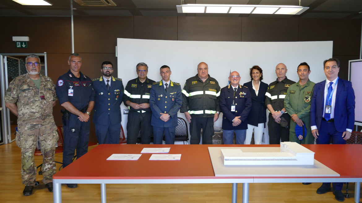 presentazio caserma Vigili del Fuoco Aeroporto di Cagliari